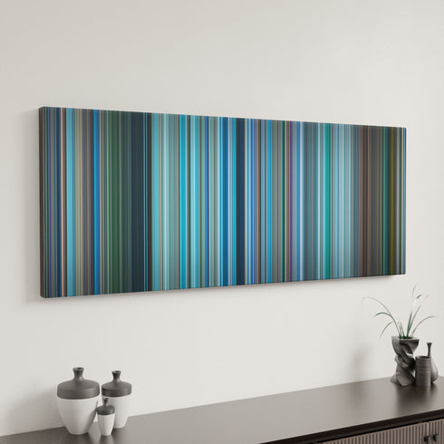 Avatar: The Way of Water canvas art in modern interior - movie color palette