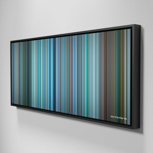 Side view of Framed Buff's of avatar.the.way.of.water Frome on the wall