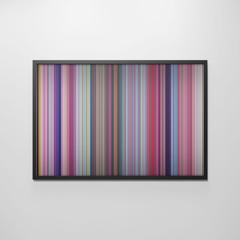 Front view of barbie Frome framed poster on the wall