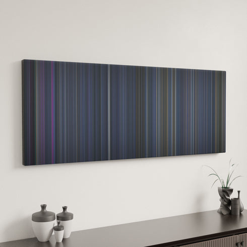 Bullet Train canvas art in modern interior - movie color palette