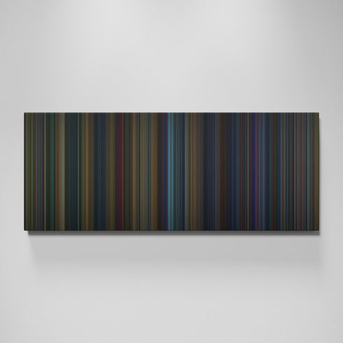 Godzilla vs. Kong movie canvas wall art - color palette print