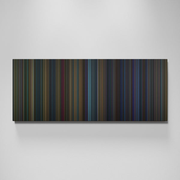 Godzilla vs. Kong movie canvas wall art - color palette print