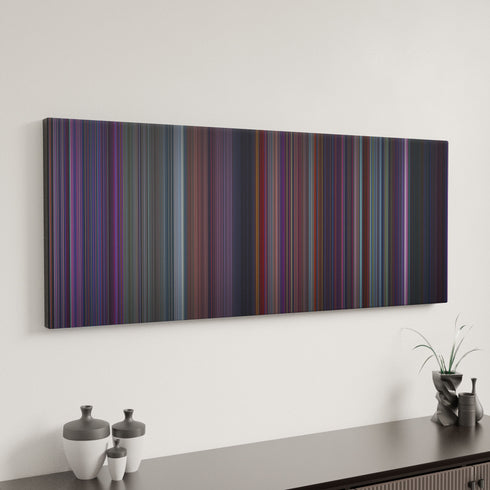 Spider-Man: Across the Spider-Verse canvas art in modern interior - movie color palette