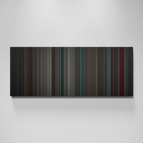 Stranger Things: Chapter Four: The Body movie canvas wall art - color palette print