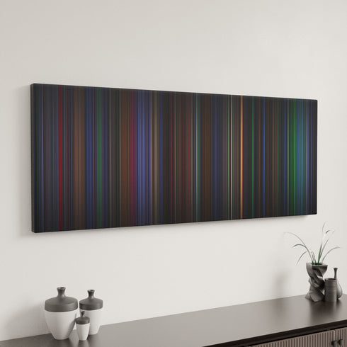 Batman Forever canvas art in modern interior - movie color palette