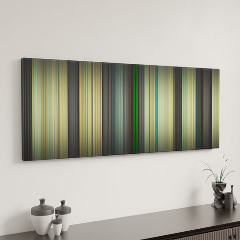 Asteroid City canvas art in modern interior - movie color palette