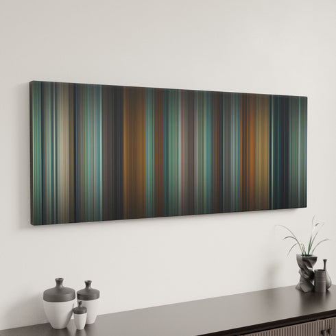 Challengers canvas art in modern interior - movie color palette