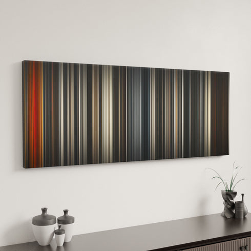 Dune: Part Two canvas art in modern interior - movie color palette