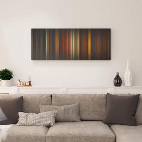 Living room interior with terrifier_3 Frome on the wall