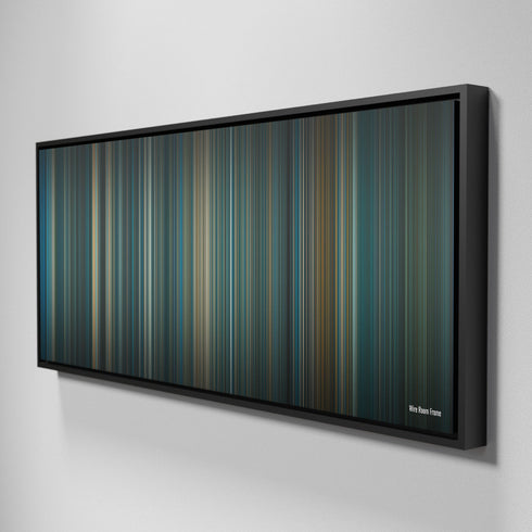 Side view of Framed Buff's of wire_room Frome on the wall