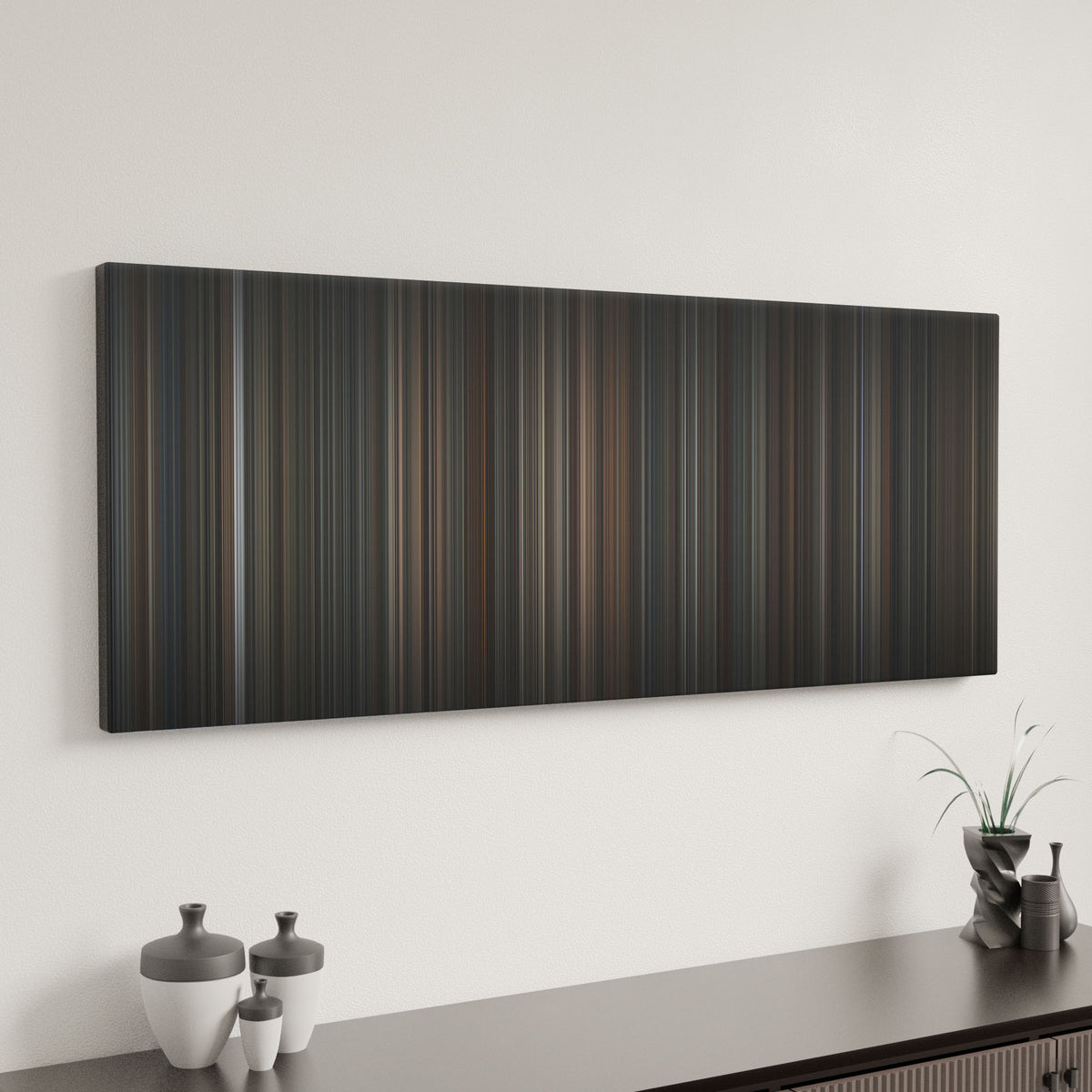 American Gangster canvas art in modern interior - movie color palette