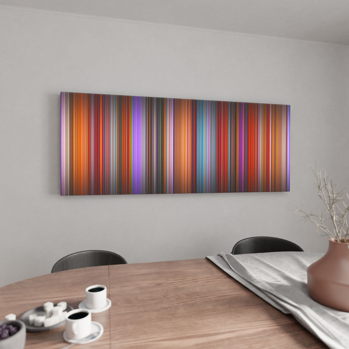 Elemental canvas wall art in kitchen - movie decor