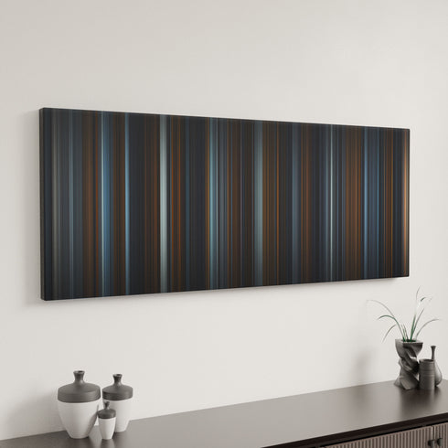 Nosferatu canvas art in modern interior - movie color palette