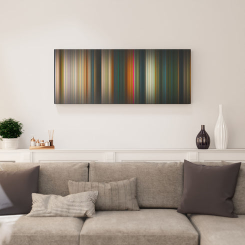 Living room interior with wicked Frome on the wall