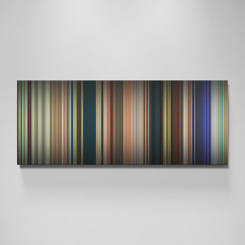 A Minecraft Movie movie canvas wall art - color palette print