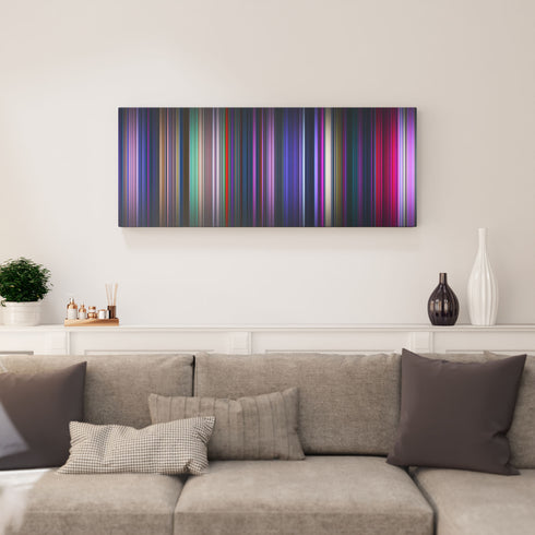 KPop Demon Hunters canvas print in living room - film wall decor