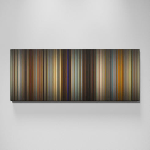 American Hustle movie canvas wall art - color palette print
