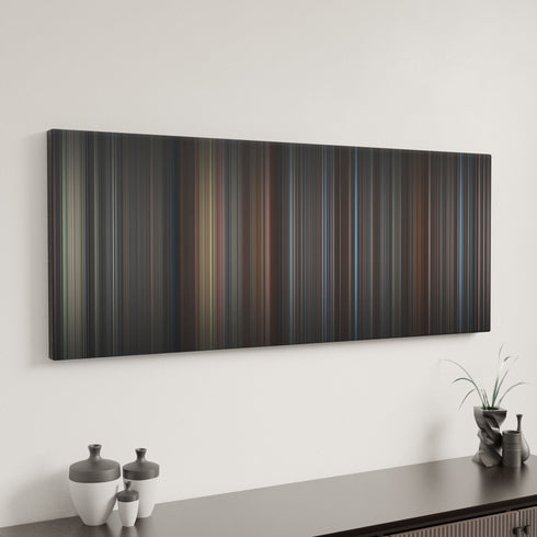 Hidden Figures canvas art in modern interior - movie color palette