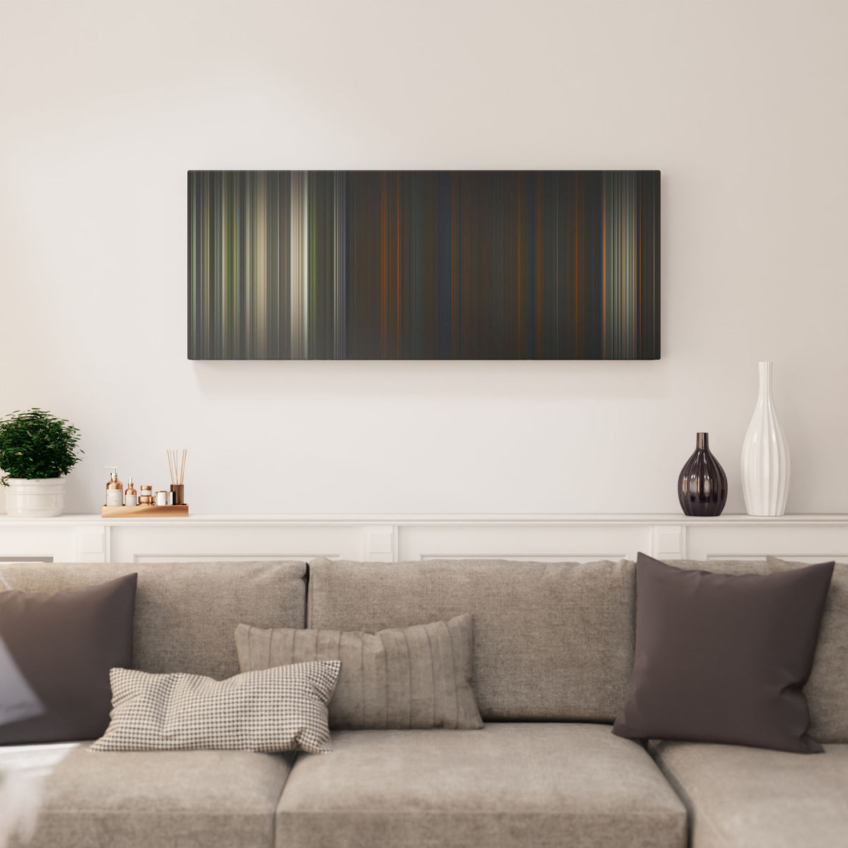 Sinners canvas print in living room - film wall decor