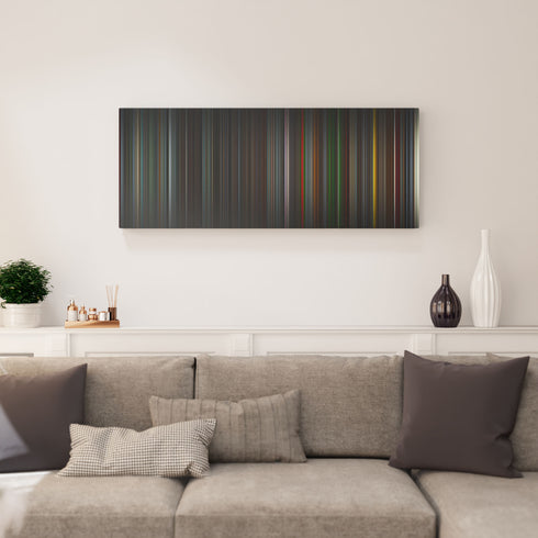 Living room interior with project_hail_mary Frome on the wall