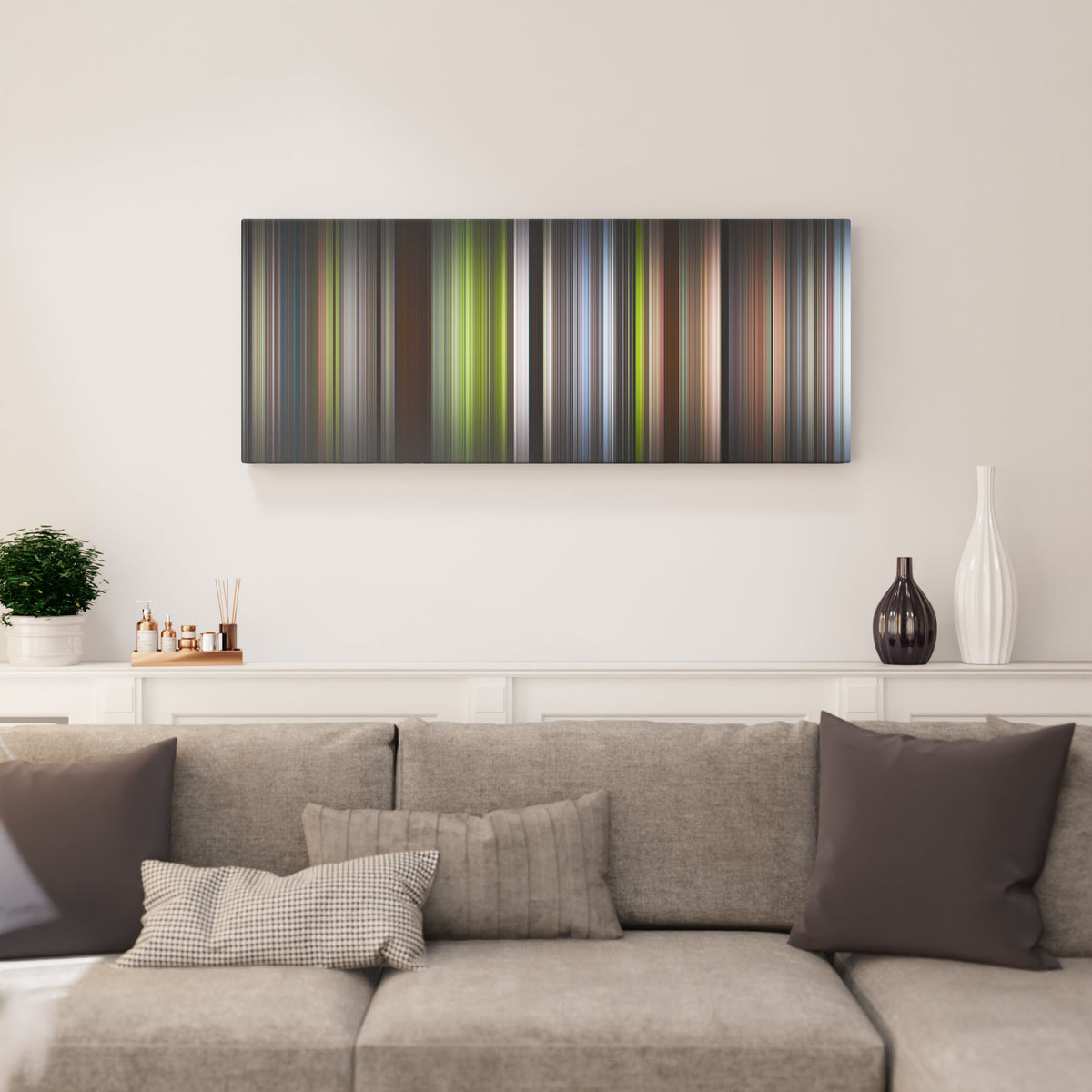 Living room interior with persuasion Frome on the wall
