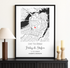 Personalized Coordinates Wedding Venue Map - Customizer