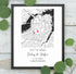 Personalized Coordinates Wedding Venue Map - Customizer