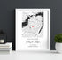 Personalized Coordinates Wedding Venue Map - Customizer