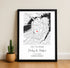 Personalized Coordinates Wedding Venue Map - Customizer