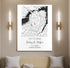 Personalized Coordinates Wedding Venue Map - Customizer