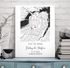 Personalized Coordinates Wedding Venue Map - Customizer