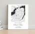 Personalized Coordinates Wedding Venue Map - Customizer