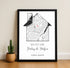 Personalized Coordinates Home Map Print - Customizer