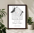 Personalized Coordinates Home Map Print - Customizer