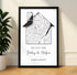 Personalized Coordinates Home Map Print - Customizer