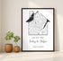 Personalized Coordinates Home Map Print - Customizer