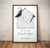 Personalized Coordinates Home Map Print - Customizer
