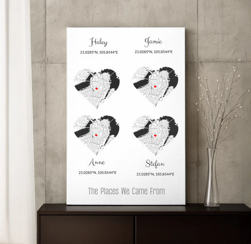 Personalized Family Roots Map - Customizer