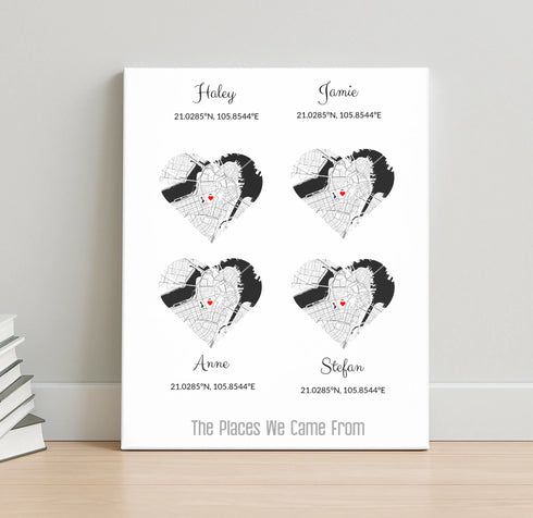 Personalized Family Roots Map - Customizer