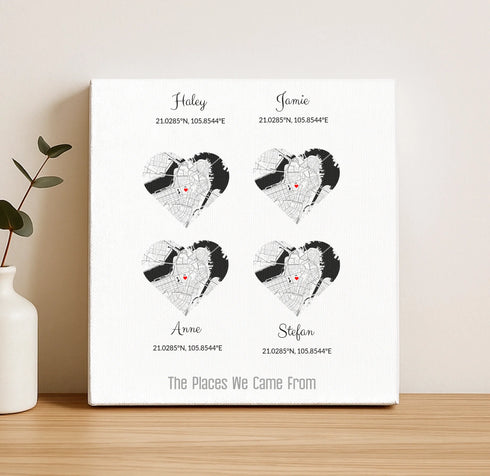 Personalized Family Roots Map - Customizer