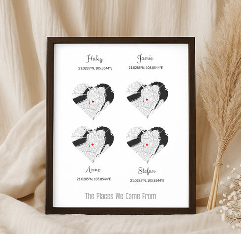 Personalized Family Roots Map - Customizer