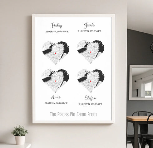 Personalized Family Roots Map - Customizer