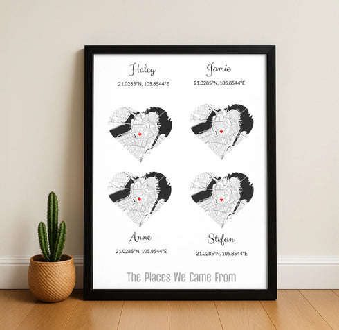 Personalized Family Roots Map - Customizer