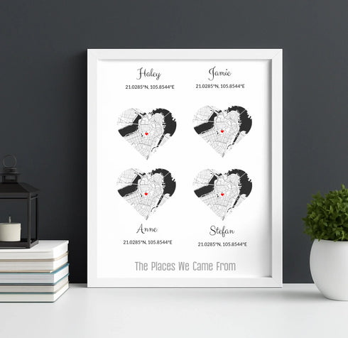 Personalized Family Roots Map - Customizer