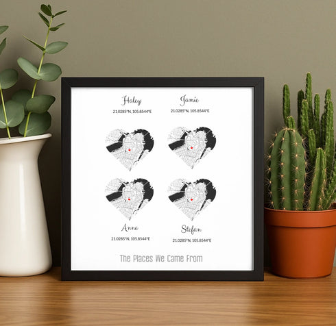 Personalized Family Roots Map - Customizer