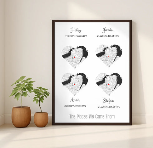 Personalized Family Roots Map - Customizer