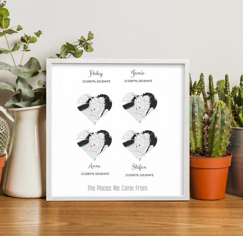 Personalized Family Roots Map - Customizer