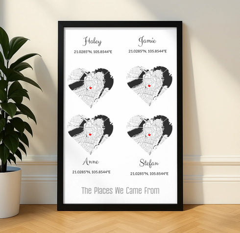 Personalized Family Roots Map - Customizer