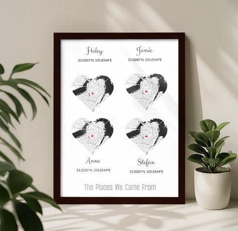 Personalized Family Roots Map - Customizer