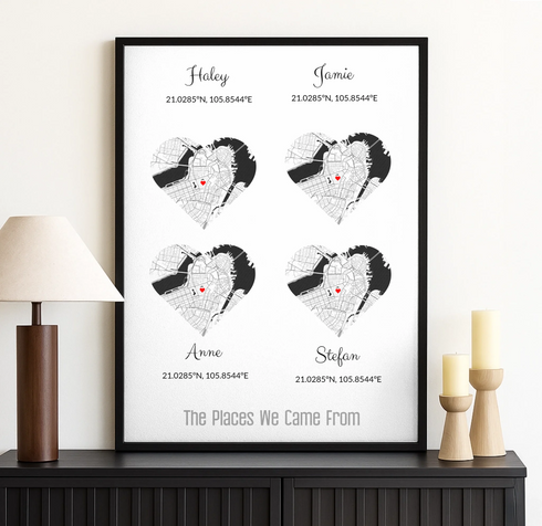 Personalized Family Roots Map - Customizer